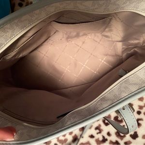 Baby blue and white Micheal Kors purse